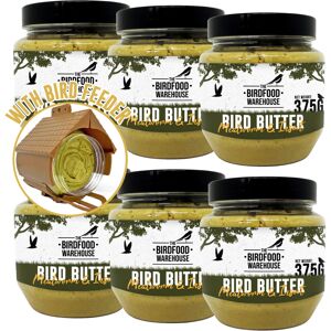 The BirdFood Warehouse (6 x 375g Jar with Feeder) Mealworm & Insect Suet Bird Butter - Wild Bird Food, The BirdFood Warehouse (6 x 375g Jar with Feeder) Mealworm & Insect Suet Bird Butter - Wild Bird Food,