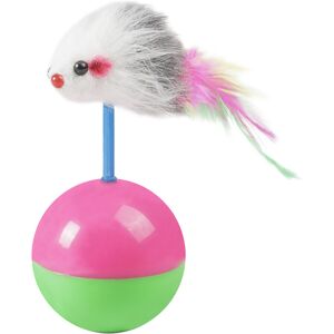 Unbranded Cat Mouse Teaser Toy with Feather Bobblehead Unbranded Cat Mouse Teaser Toy with Feather Bobblehead