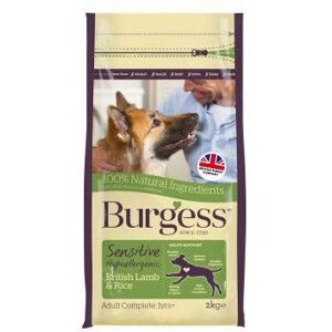 Burgess Sensitive Adult Dog Lamb & Rice 12.5kg Wholesome Complete Dry Dog Food H Burgess Sensitive Adult Dog Lamb & Rice 12.5kg Wholesome Complete Dry Dog Food H