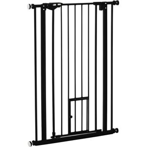 PawHut Extra Tall Dog Gate with Cat Door Auto Close for Stairs 74-80 cm Wide PawHut Extra Tall Dog Gate with Cat Door Auto Close for Stairs 74-80 cm Wide