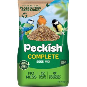 Peckish Complete Seed and Nut No Mess Wild Bird Food Mix, 12.75kg Peckish Complete Seed and Nut No Mess Wild Bird Food Mix, 12.75kg