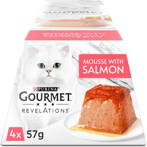 Gourmet Revelations Salmon in Gravy Wet Cat Food 4x57g, Pack of 6 Gourmet Revelations Salmon in Gravy Wet Cat Food 4x57g, Pack of 6