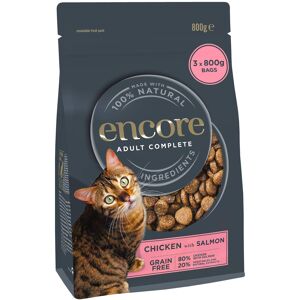 Encore Complete and Grain Free Adult Dry Cat Food, Chicken and Salmon, 800 g Bag Encore Complete and Grain Free Adult Dry Cat Food, Chicken and Salmon, 800 g Bag