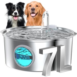 GROOKPET Dog Water Fountain for Drinking: Stainless Steel Cat Water Fountain for Drinking GROOKPET Dog Water Fountain for Drinking: Stainless Steel Cat Water Fountain for Drinking