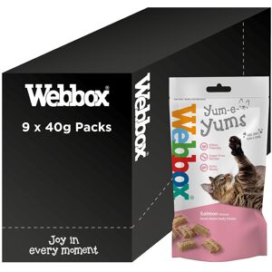 Webbox Yum-e-Yums Semi-Moist Cat Treats, Salmon - Kitten Friendly, Added Taurine Webbox Yum-e-Yums Semi-Moist Cat Treats, Salmon - Kitten Friendly, Added Taurine