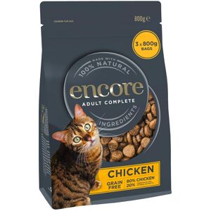 Encore Complete and Grain Free Adult Dry Cat Food, Chicken, 800 g (Pack of 3) Encore Complete and Grain Free Adult Dry Cat Food, Chicken, 800 g (Pack of 3)