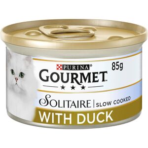 Gourmet Solitaire Tinned Cat Food with Duck 85g, Pack of 12 Gourmet Solitaire Tinned Cat Food with Duck 85g, Pack of 12