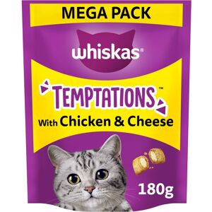 WHISKAS Temptations - Tasty, Crunchy Treats for Adult Cats, Small Bite Size Snac WHISKAS Temptations - Tasty, Crunchy Treats for Adult Cats, Small Bite Size Snac
