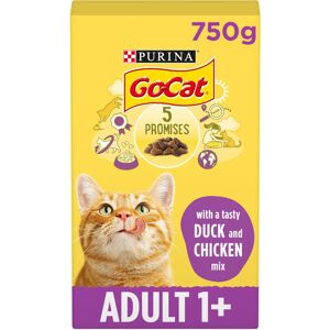 Go-Cat Chicken & Duck Dry Cat Food 750g, Pack of 5 Go-Cat Chicken & Duck Dry Cat Food 750g, Pack of 5