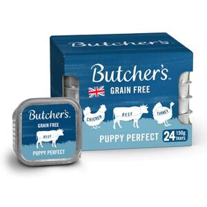 Butchers Butcher's Puppy Perfect Wet Dog Food Trays, 3.6 kg (24 x 150 g) Butchers Butcher's Puppy Perfect Wet Dog Food Trays, 3.6 kg (24 x 150 g)