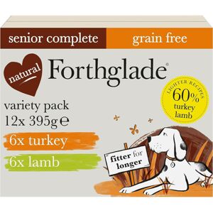 Forthglade Wet Dog Food Variety Pack (12 x 395g Trays) - Senior Dogs 7 Years+, G Forthglade Wet Dog Food Variety Pack (12 x 395g Trays) - Senior Dogs 7 Years+, G