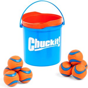ChuckIt! Ultra Ball Dog Toy Chuckit Bucket Durable Rubber Dog Ball and Bucket Hi ChuckIt! Ultra Ball Dog Toy Chuckit Bucket Durable Rubber Dog Ball and Bucket Hi