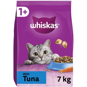 WHISKAS - 1+ Adult Dry Cat Food - 7kg - Biscuits Made with Tuna - Bulk Cat Food WHISKAS - 1+ Adult Dry Cat Food - 7kg - Biscuits Made with Tuna - Bulk Cat Food