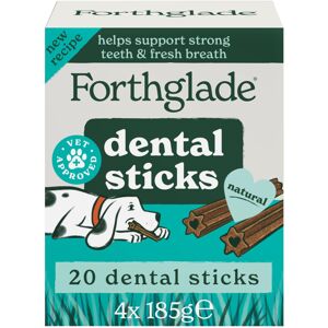 Forthglade Natural Dog Dental Sticks (20 Sticks) - Grain Free & Plant-Based Dog Forthglade Natural Dog Dental Sticks (20 Sticks) - Grain Free & Plant-Based Dog