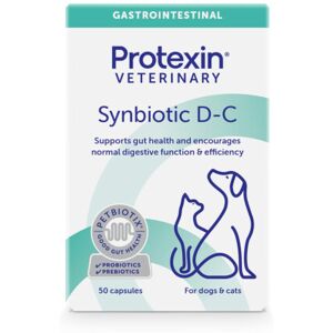 Protexin Veterinary Synbiotic D-C Daily probiotic and prebiotic capsules for dog Protexin Veterinary Synbiotic D-C Daily probiotic and prebiotic capsules for dog