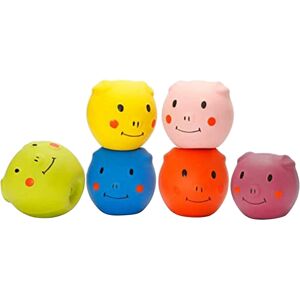 Saudism Squeaky Dog Toys -Cute Funny Pigge Latex Balls for Small Puppy and Medium Pets D Saudism Squeaky Dog Toys -Cute Funny Pigge Latex Balls for Small Puppy and Medium Pets D