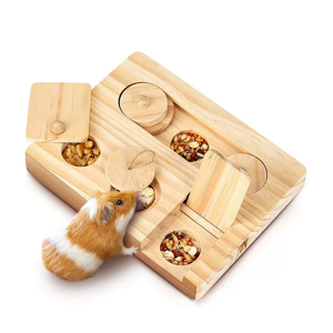 Saudism Guinea Pig Foraging Toys 6 in 1 Wooden for Educational Interactive Hide Treats S Saudism Guinea Pig Foraging Toys 6 in 1 Wooden for Educational Interactive Hide Treats S