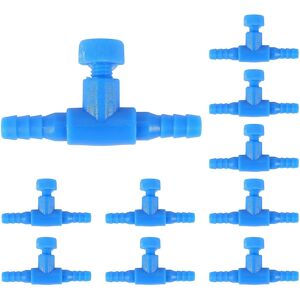 Unbranded For 10 Pieces Plastic Aquarium Fish Tank 2 Way Air Pump Control Valves Blue Unbranded For 10 Pieces Plastic Aquarium Fish Tank 2 Way Air Pump Control Valves Blue