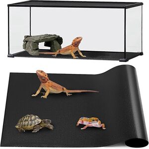 Unbranded For Reptile Mat For Leopard Gecko 18x72 Inch Black Unbranded For Reptile Mat For Leopard Gecko 18x72 Inch Black