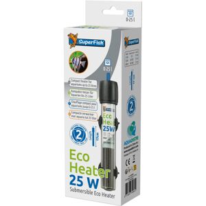 SuperFish Eco Aquarium Adjustable Heater with Thermostat 25W 0-25L Tropical Fish SuperFish Eco Aquarium Adjustable Heater with Thermostat 25W 0-25L Tropical Fish
