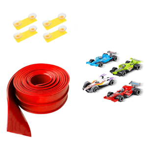 Unbranded Car Ramp Toy 5m Flexible with 4 Racing Cars for Kids Unbranded Car Ramp Toy 5m Flexible with 4 Racing Cars for Kids
