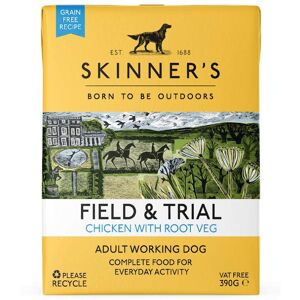 Skinners Skinner's Field & Trial Chicken & Root Veg - Adult Wet Dog Food, Grain Free, 390 Skinners Skinner's Field & Trial Chicken & Root Veg - Adult Wet Dog Food, Grain Free, 390