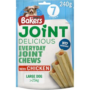 Bakers Joint Delicious Large Chicken Dog Chews 240g Pack of 6 Bakers Joint Delicious Large Chicken Dog Chews 240g Pack of 6