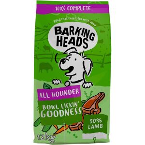 Barking Heads Complete Dry Dog Food 12kg - Adult All Hounder Bowl Lickin' Goodne Barking Heads Complete Dry Dog Food 12kg - Adult All Hounder Bowl Lickin' Goodne