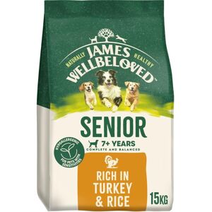 James Wellbeloved Dog Senior Hypoallergenic Dry Food Turkey and Rice 15 kg James Wellbeloved Dog Senior Hypoallergenic Dry Food Turkey and Rice 15 kg