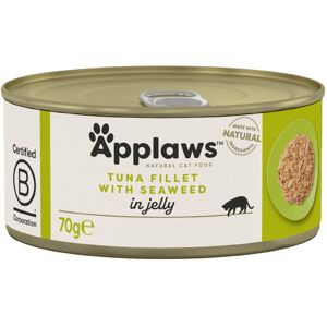Applaws 100% Natural Wet Cat Food, Tuna Fillet with Seaweed in Tasty Jelly 70 g Applaws 100% Natural Wet Cat Food, Tuna Fillet with Seaweed in Tasty Jelly 70 g