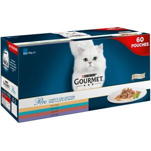 GOURMET Perle Chef's Collection in Gravy Wet Cat Food 60x85g GOURMET Perle Chef's Collection in Gravy Wet Cat Food 60x85g