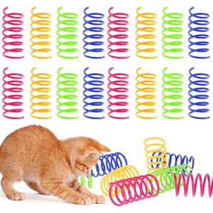 Generic1 Cat Spring Toys Cat Spring Toys 16pcs Colorful Cat Coil Toy Durable Plastic Spir Generic1 Cat Spring Toys Cat Spring Toys 16pcs Colorful Cat Coil Toy Durable Plastic Spir