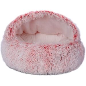 Unbranded (Pink, 40cm/15.75in) Warm Pet Cat Cave Bed Hooded Donut Cozy Soft Plush Puppy Ma Unbranded (Pink, 40cm/15.75in) Warm Pet Cat Cave Bed Hooded Donut Cozy Soft Plush Puppy Ma