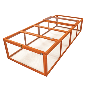 KCT 8ft Wooden Rabbit Run Large Enclosure for Small Animal Pet Tortoise Ferret B KCT 8ft Wooden Rabbit Run Large Enclosure for Small Animal Pet Tortoise Ferret B