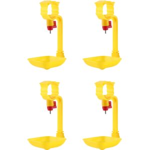 Unbranded 4pcs Plastic Chicken Water Drinking Cups Hen Bird Unbranded 4pcs Plastic Chicken Water Drinking Cups Hen Bird