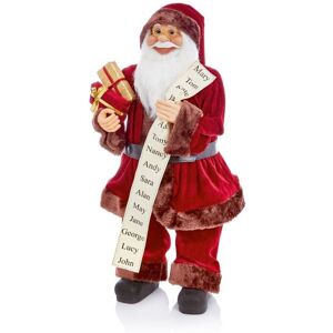 Premier - Standing Santa With Glasses - 60cm Burgundy Premier - Standing Santa With Glasses - 60cm Burgundy