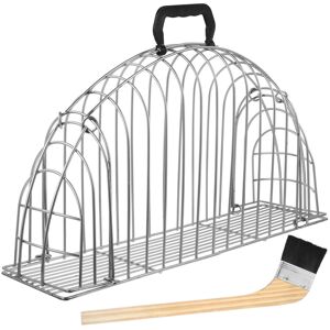 Vaguelly Cat Grooming Cage Metal Bathing Cage with Brush Vaguelly Cat Grooming Cage Metal Bathing Cage with Brush