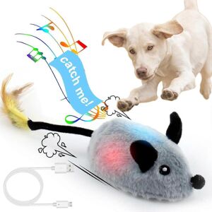 Unbranded Interactive Dog Toys Mouse, Escaping Mice Squeaky Dog Toys with Lights & Auto-Tu Unbranded Interactive Dog Toys Mouse, Escaping Mice Squeaky Dog Toys with Lights & Auto-Tu