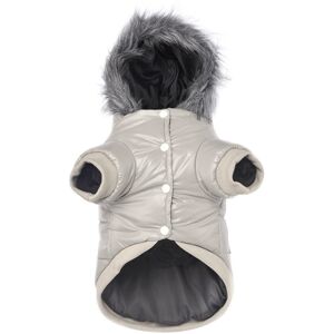 Unbranded (Grey, M) ZSY Ultra Warm Windproof Puffer Coat for Small Dogs, Waterproof Insula Unbranded (Grey, M) ZSY Ultra Warm Windproof Puffer Coat for Small Dogs, Waterproof Insula