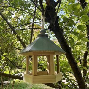 Unbranded Rustic wooden bird feeder - Attractive shelter for hummingbirds and parrots - Se Unbranded Rustic wooden bird feeder - Attractive shelter for hummingbirds and parrots - Se