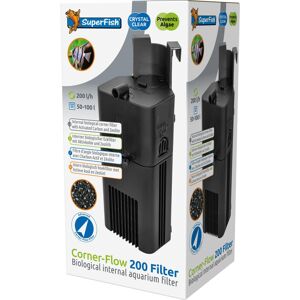 SuperFish Corner-Flow 200 Internal Aquarium Filter Crystal Clear Tropical Fish T SuperFish Corner-Flow 200 Internal Aquarium Filter Crystal Clear Tropical Fish T