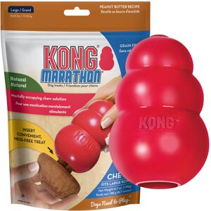 Classic Stuffable Dog Toy & KONG Marathon Peanut-Butter-Flavored Treats (2 Classic Stuffable Dog Toy & KONG Marathon Peanut-Butter-Flavored Treats (2