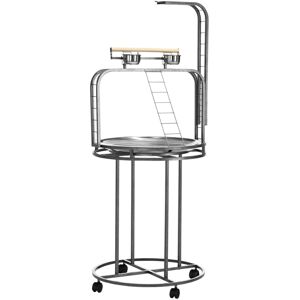 PawHut Parrot Stand Large Bird Perch Stand with Toy Hook & 3 Ladders Parrot Perc PawHut Parrot Stand Large Bird Perch Stand with Toy Hook & 3 Ladders Parrot Perc
