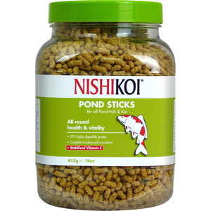(415g, May Vary) Nishikoi Pond Sticks Fish Food (415g, May Vary) Nishikoi Pond Sticks Fish Food
