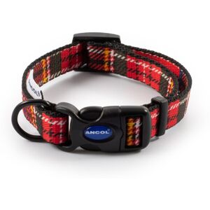 Ancol Indulgence Nylon Adjustable Collar Tartan Red 20-30cm Sz 1-2 Ancol Indulgence Nylon Adjustable Collar Tartan Red 20-30cm Sz 1-2