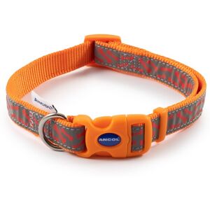 Ancol Fashion Nylon Adjustable Collar Orange Bone 30-50cm Sz2-5 Ancol Fashion Nylon Adjustable Collar Orange Bone 30-50cm Sz2-5