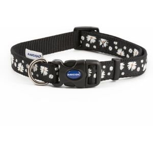 Ancol Fashion Adjustable Nylon Collar Black Daisy 20-30cm Ancol Fashion Adjustable Nylon Collar Black Daisy 20-30cm