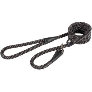 Ancol Heritage Nylon Rope Lead Black/grey 12mm X1.5m Ancol Heritage Nylon Rope Lead Black/grey 12mm X1.5m