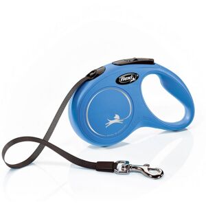 (8m, Blue) Flexi New Classic Tape Large Retractable Dog Lead (8m, Blue) Flexi New Classic Tape Large Retractable Dog Lead