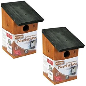 Kingfisher 2 X Wooden Nesting Box Bird House Nesting Box Small Birds Bluetit Robin Sparrow Kingfisher 2 X Wooden Nesting Box Bird House Nesting Box Small Birds Bluetit Robin Sparrow